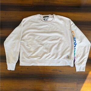 Carhartt Women’s Large Loose Fit Cream Sweatshirt